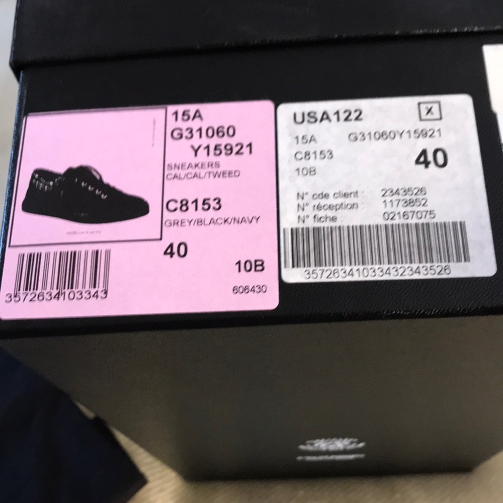 Chanel black leather and gray suede sneakers - Picture 6 of 7